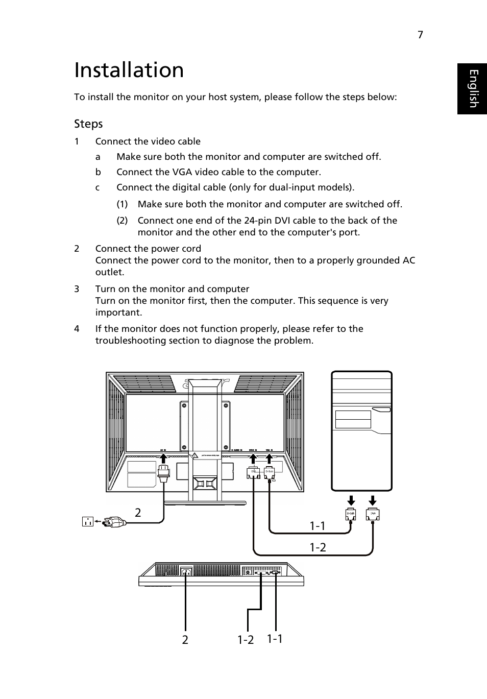 Installation | Acer B203W User Manual | Page 23 / 30