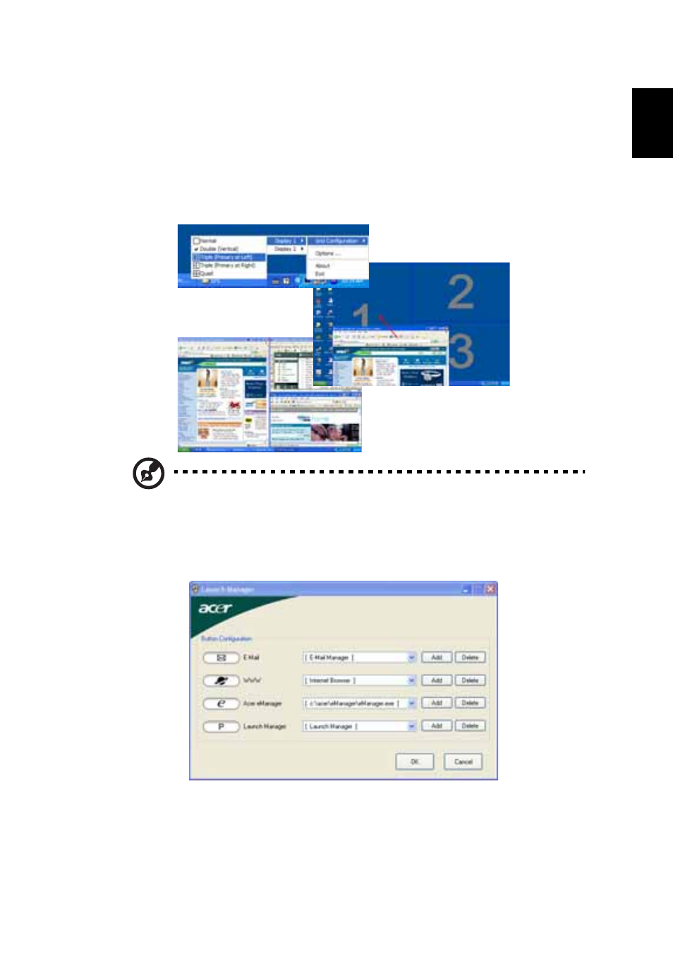 Launch manager | Acer Aspire 5030 User Manual | Page 33 / 79