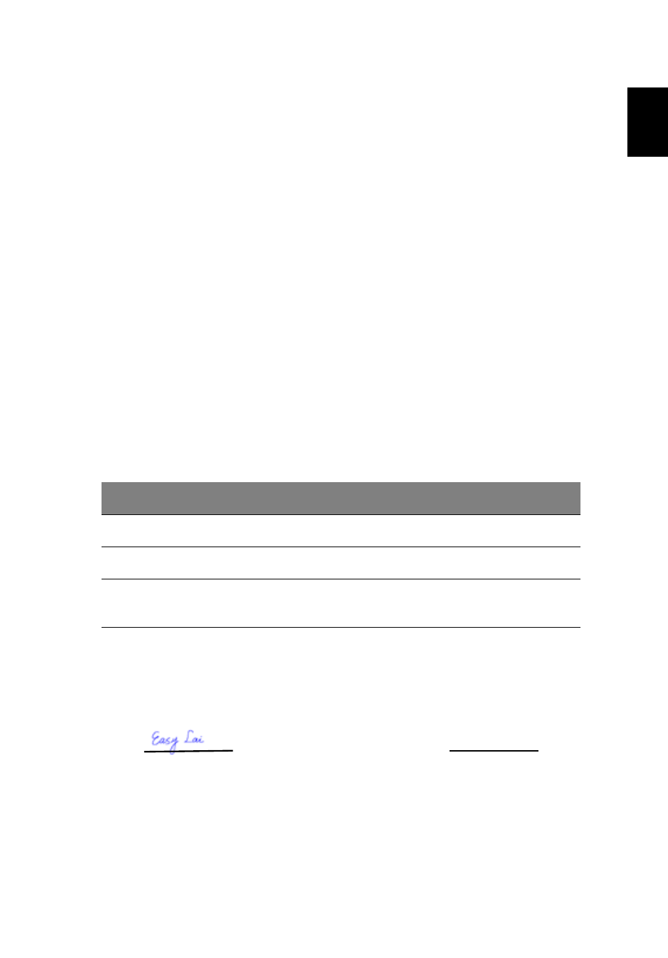 Declaration of conformity for ce marking, Eng lish eng lis h | Acer Aspire 5030 User Manual | Page 77 / 79