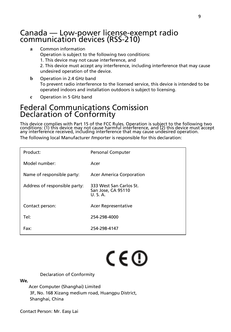 Acer Aspire L320 User Manual | Page 15 / 16