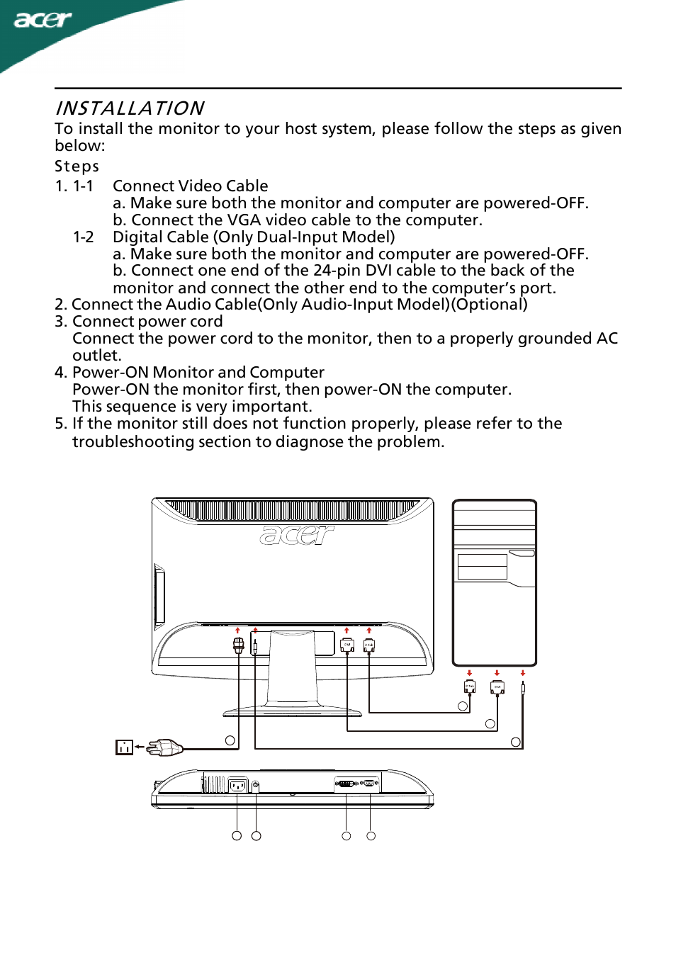 Installation, En-12 | Acer H203H User Manual | Page 13 / 23