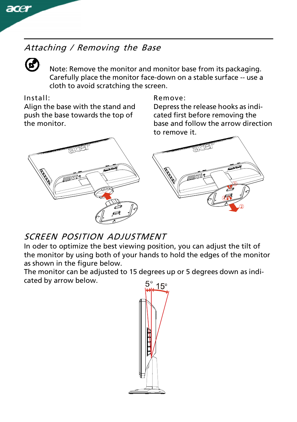 Acer H203H User Manual | Page 7 / 23