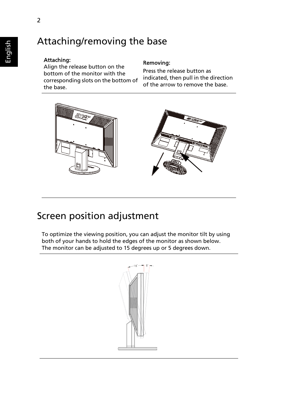 Acer V203HL User Manual | Page 16 / 28