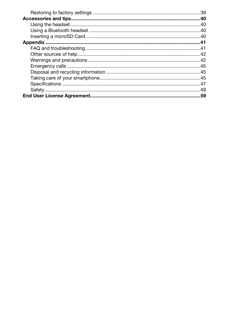 Acer Liquid Glow User Manual | Page 4 / 60