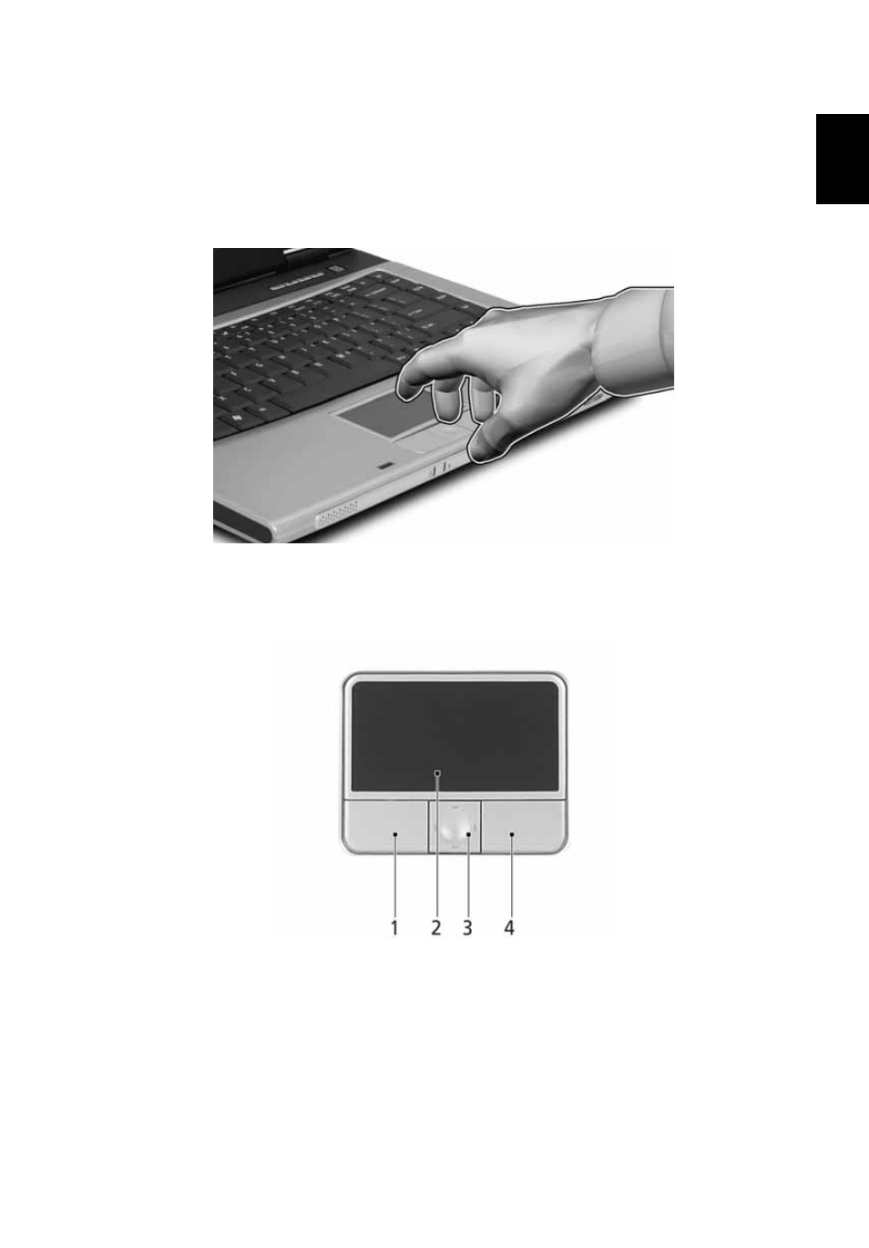 Touchpad, Touchpad basics | Acer Extensa 3100 User Manual | Page 29 / 75