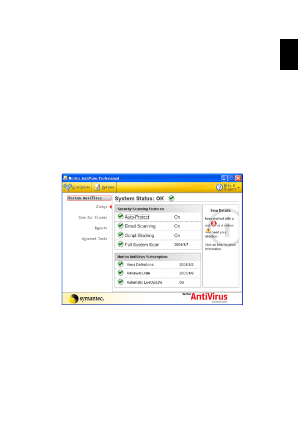 Norton antivirus | Acer Extensa 3100 User Manual | Page 39 / 75