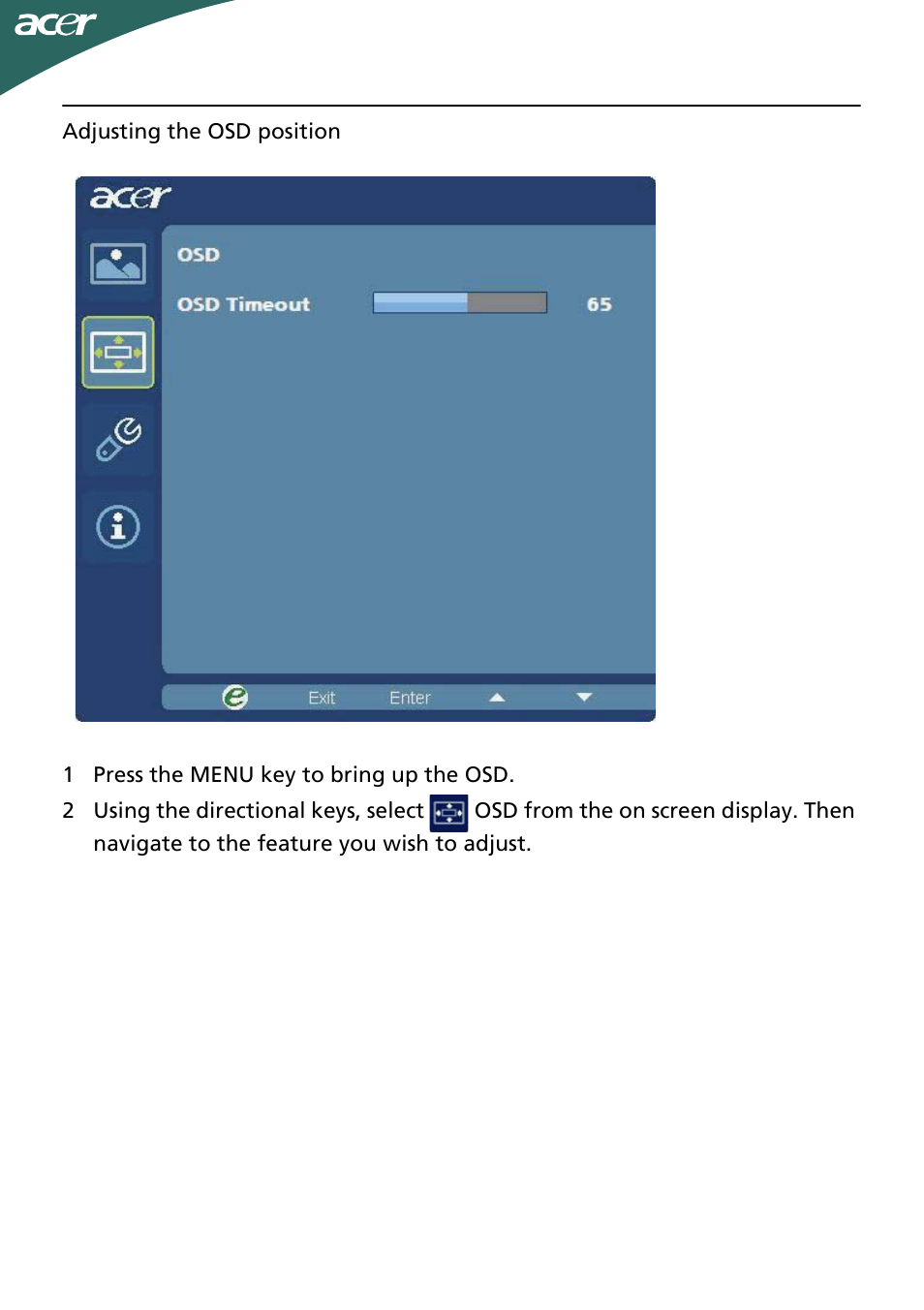Acer P246HL User Manual | Page 17 / 23