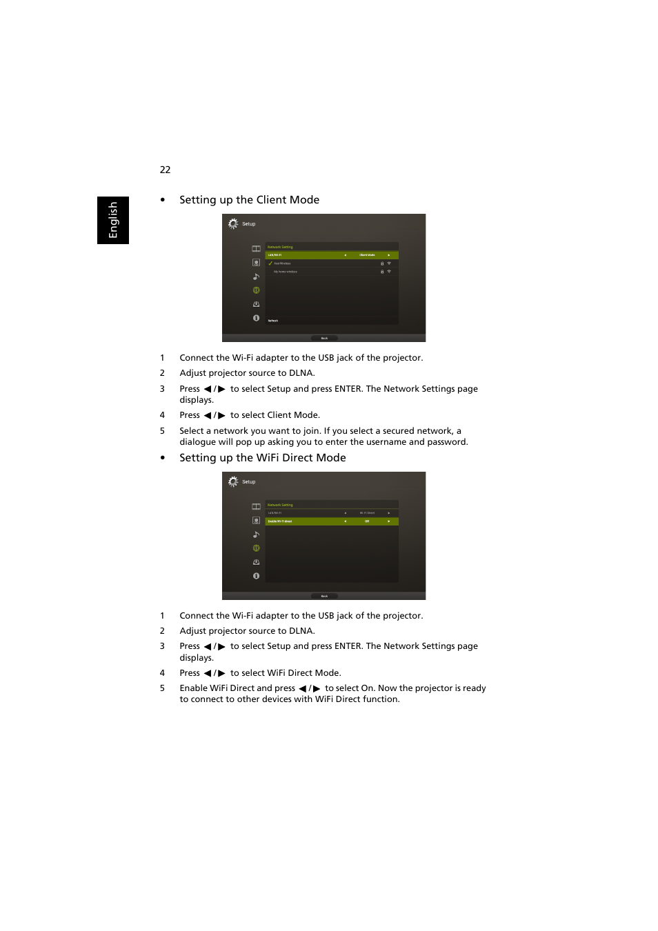 Acer P5207B User Manual | Page 22 / 53