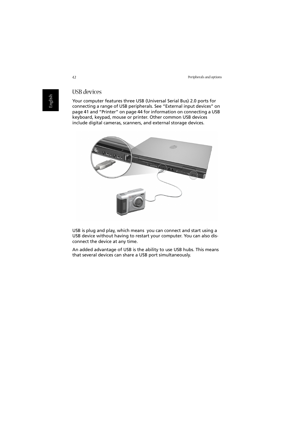 Usb devices | Acer Aspire 2020 User Manual | Page 52 / 110