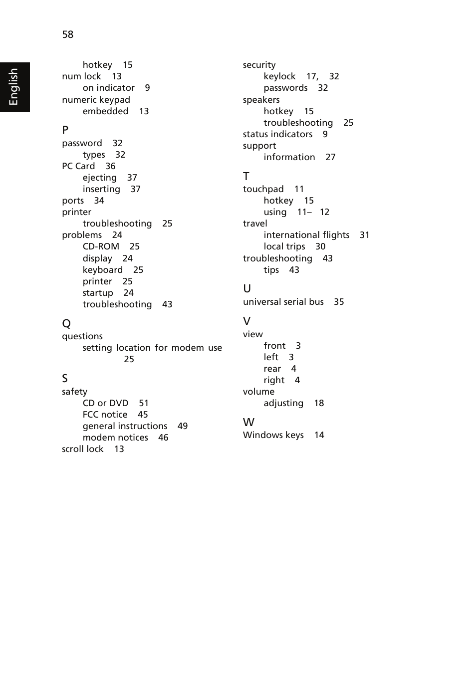 Acer TravelMate 4060 User Manual | Page 68 / 68