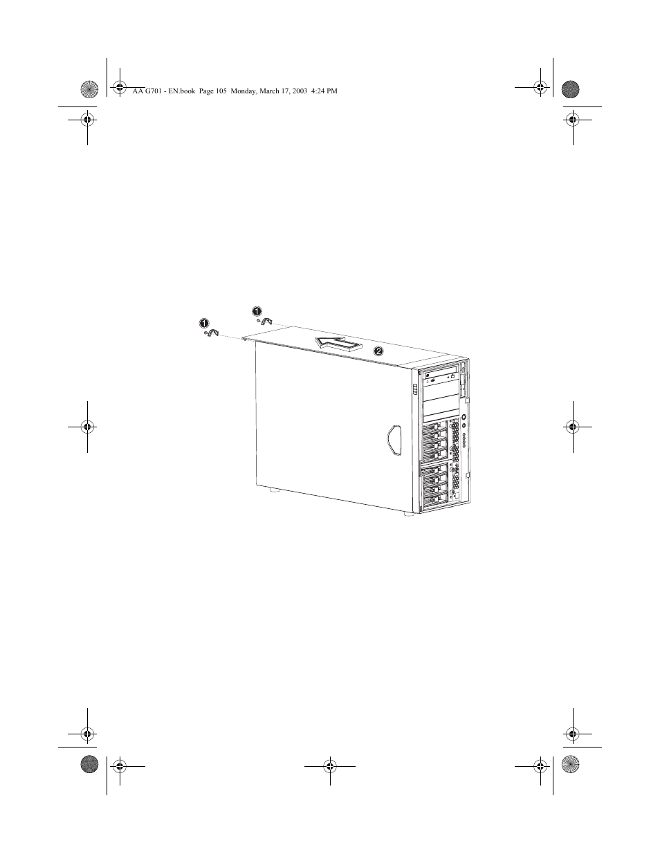 Installing the system into the rack | Acer Altos G701 User Manual | Page 117 / 126