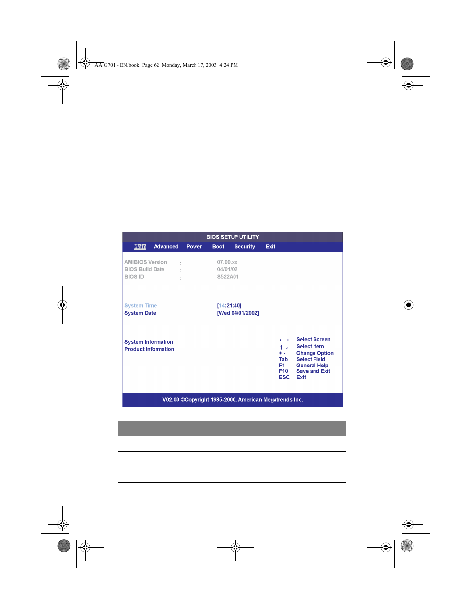 Main | Acer Altos G701 User Manual | Page 72 / 126