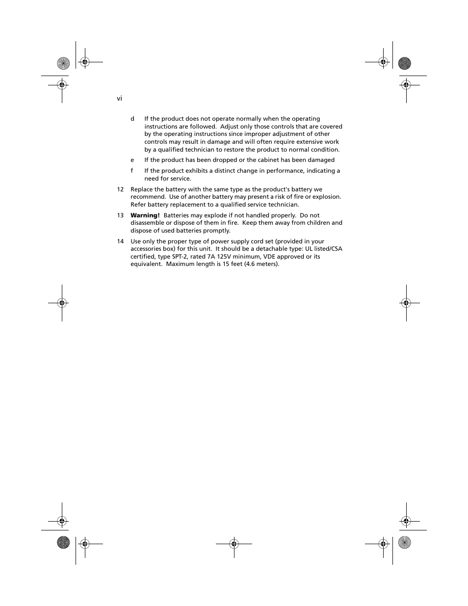 Acer Altos R700 User Manual | Page 6 / 130