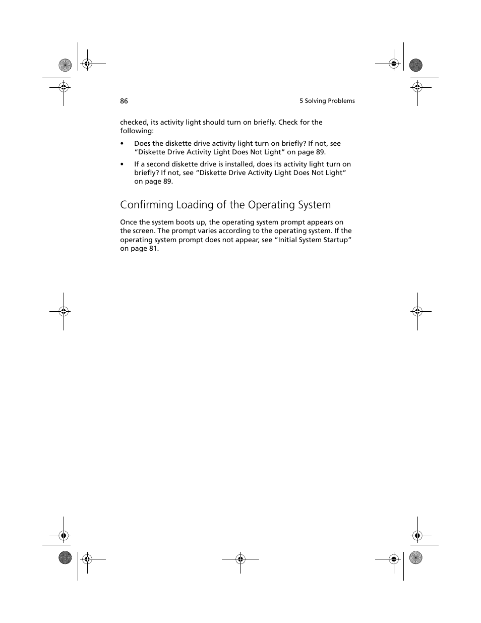 Confirming loading of the operating system | Acer Altos R700 User Manual | Page 96 / 130