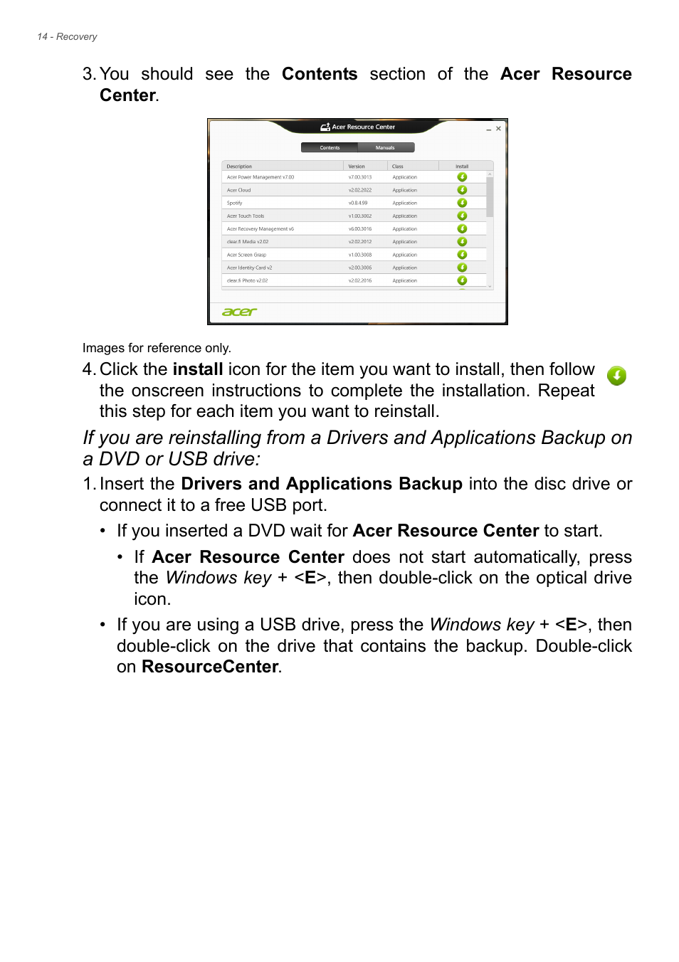 Acer Veriton Z2640G User Manual | Page 14 / 68