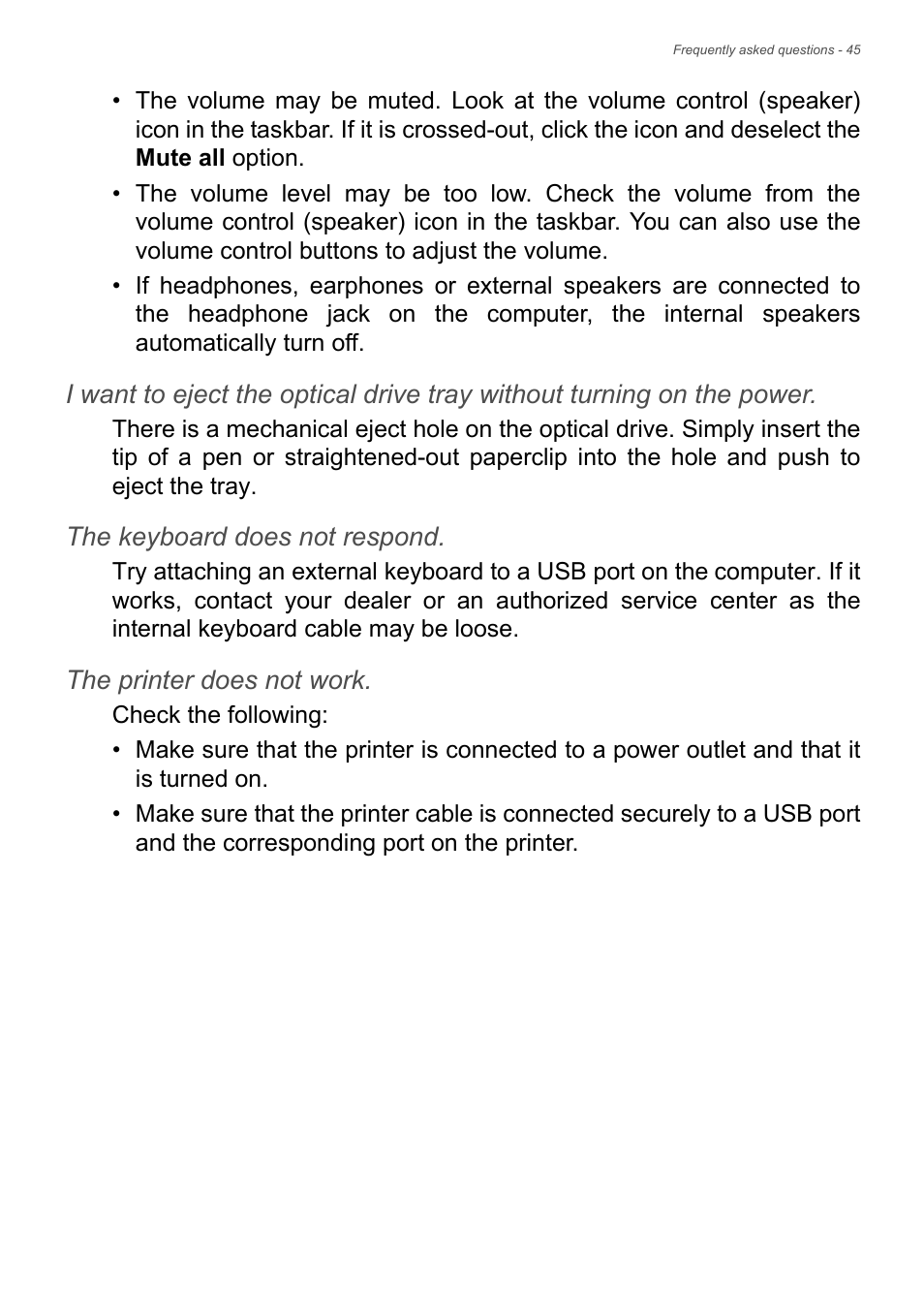 Acer Veriton Z2640G User Manual | Page 45 / 68