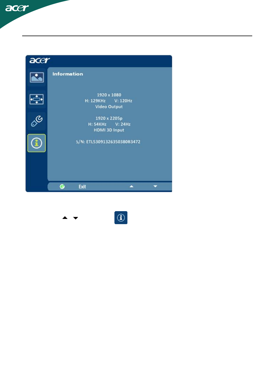 Acer HN274H User Manual | Page 19 / 37