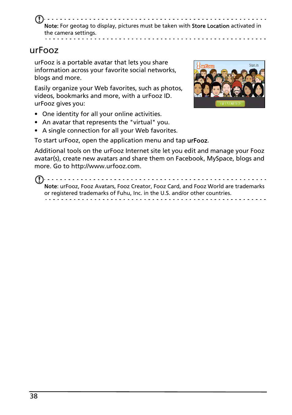 Urfooz | Acer Liquid MT S120 User Manual | Page 38 / 68