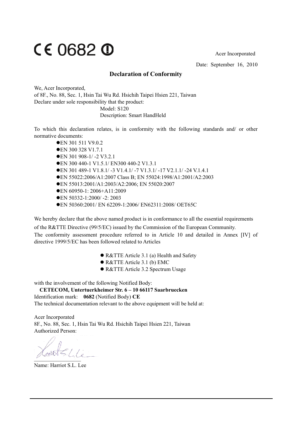 Acer Liquid MT S120 User Manual | Page 68 / 68