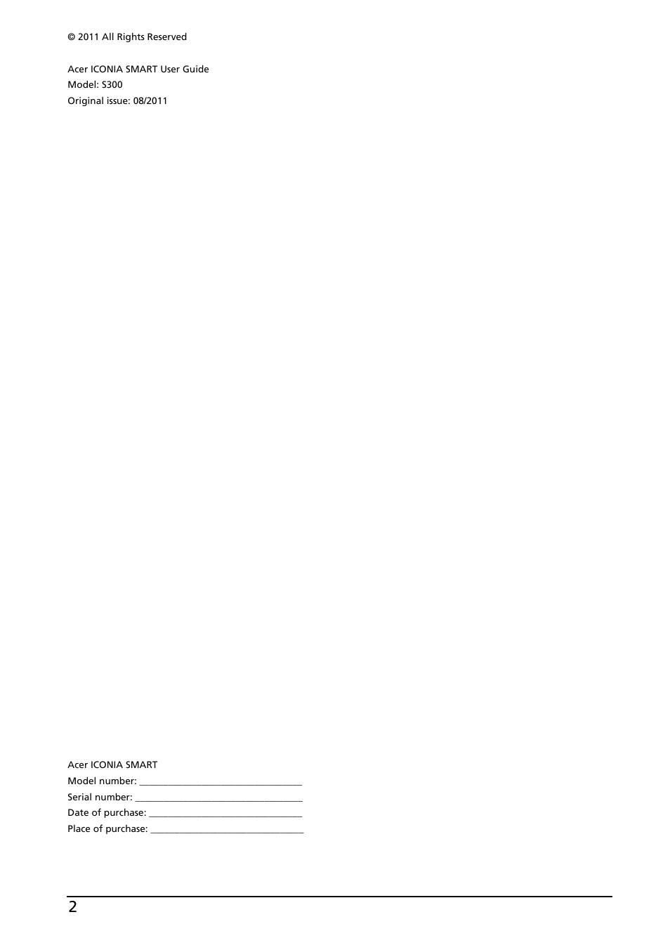 Acer ICONIA SMART (S300) User Manual | Page 2 / 69