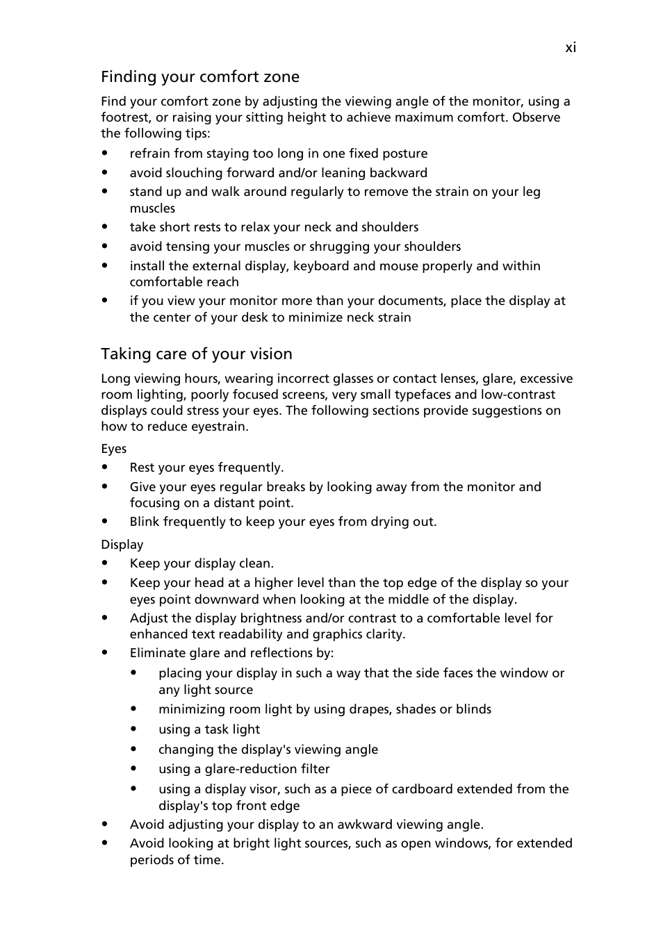 Acer Aspire 5520 User Manual | Page 11 / 119