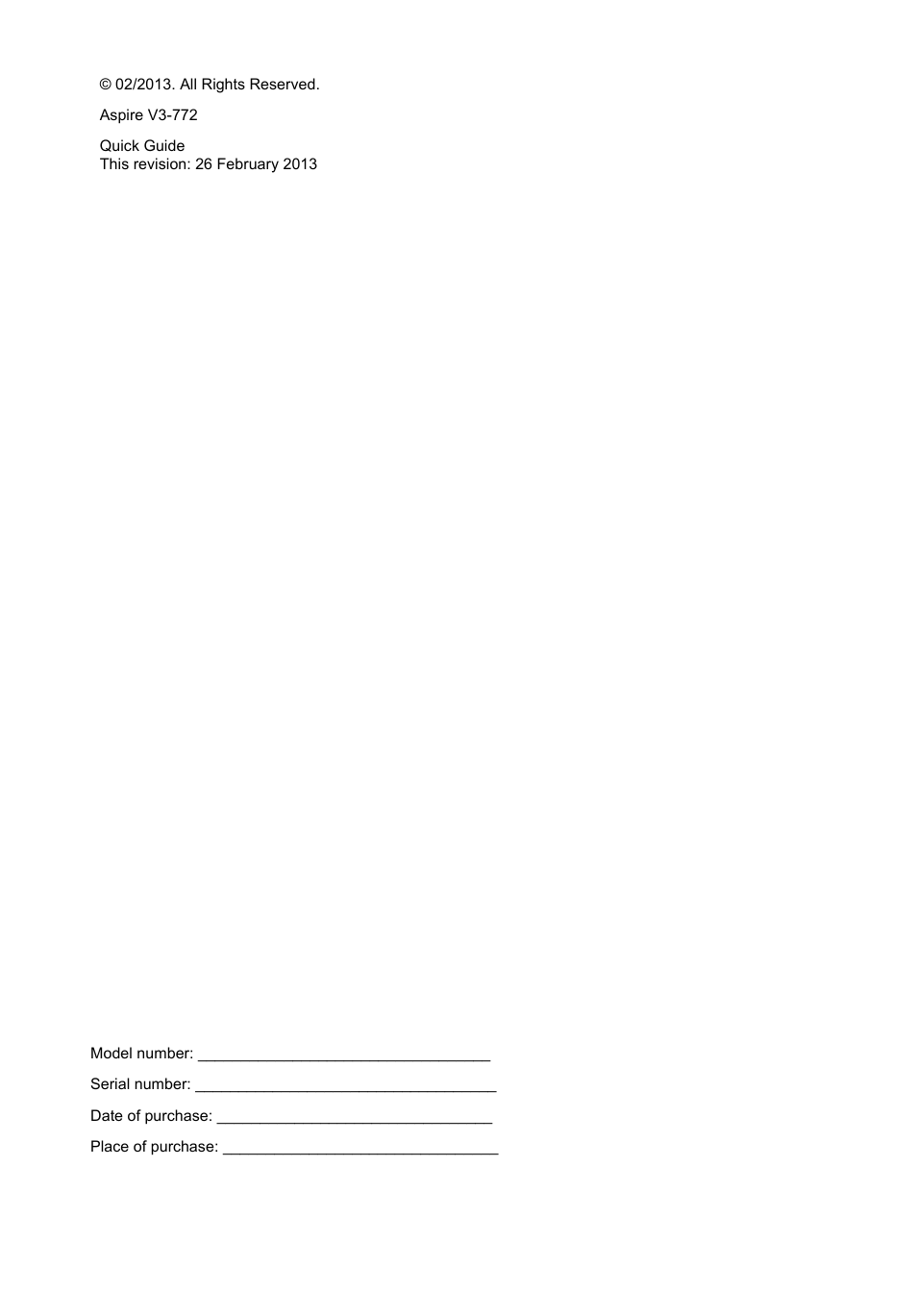Acer Aspire V3-772G User Manual | Page 2 / 10