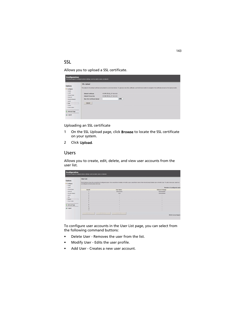 Users | Acer AT310 F1 User Manual | Page 161 / 176