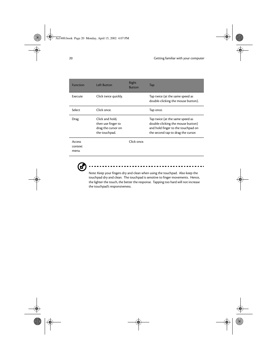 Acer Aspire 1400 User Manual | Page 30 / 110