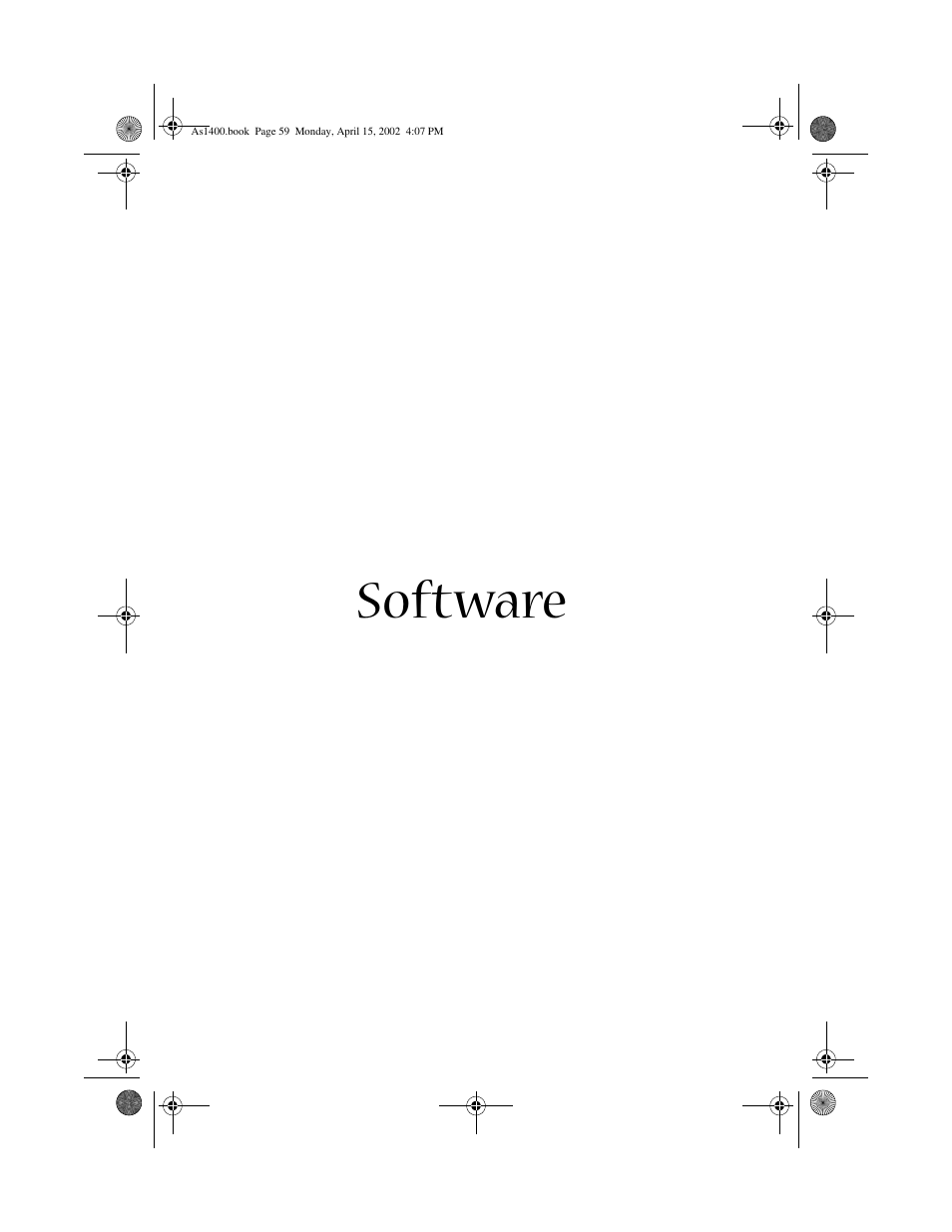 Software | Acer Aspire 1400 User Manual | Page 69 / 110