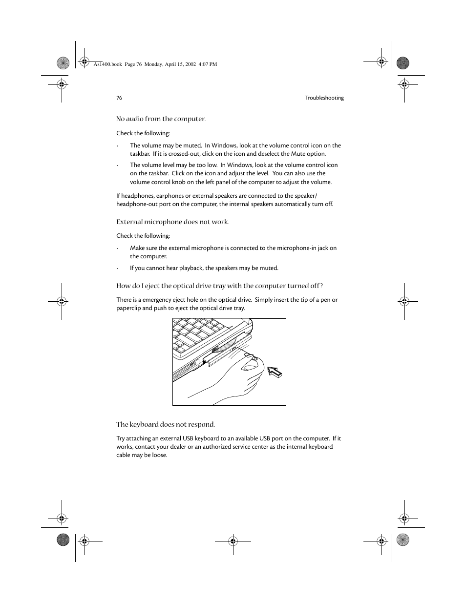 Acer Aspire 1400 User Manual | Page 86 / 110