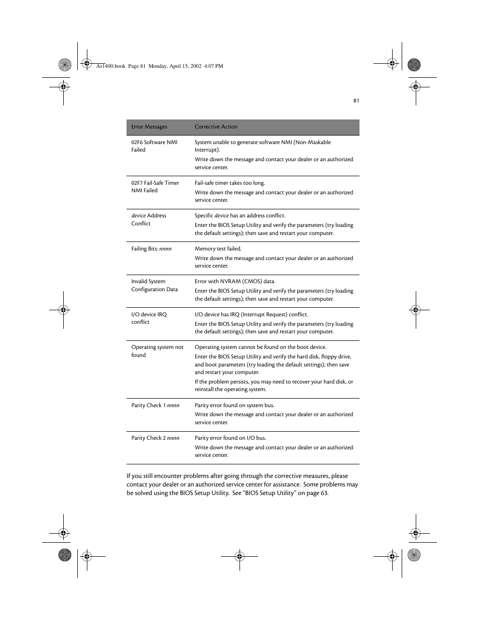 Acer Aspire 1400 User Manual | Page 91 / 110