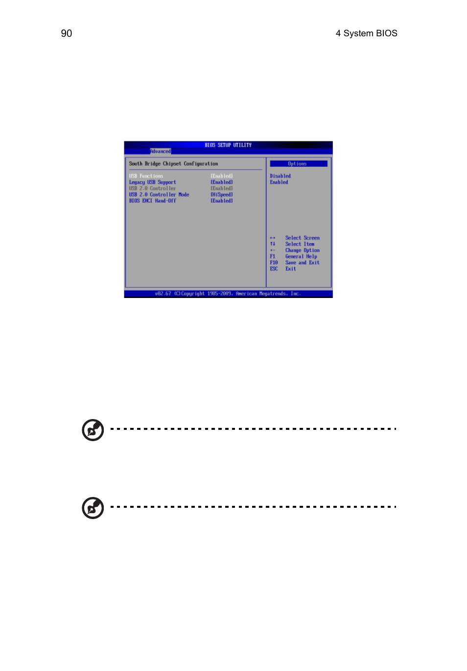 Southbridge configuration | Acer AR360 F1 User Manual | Page 106 / 188