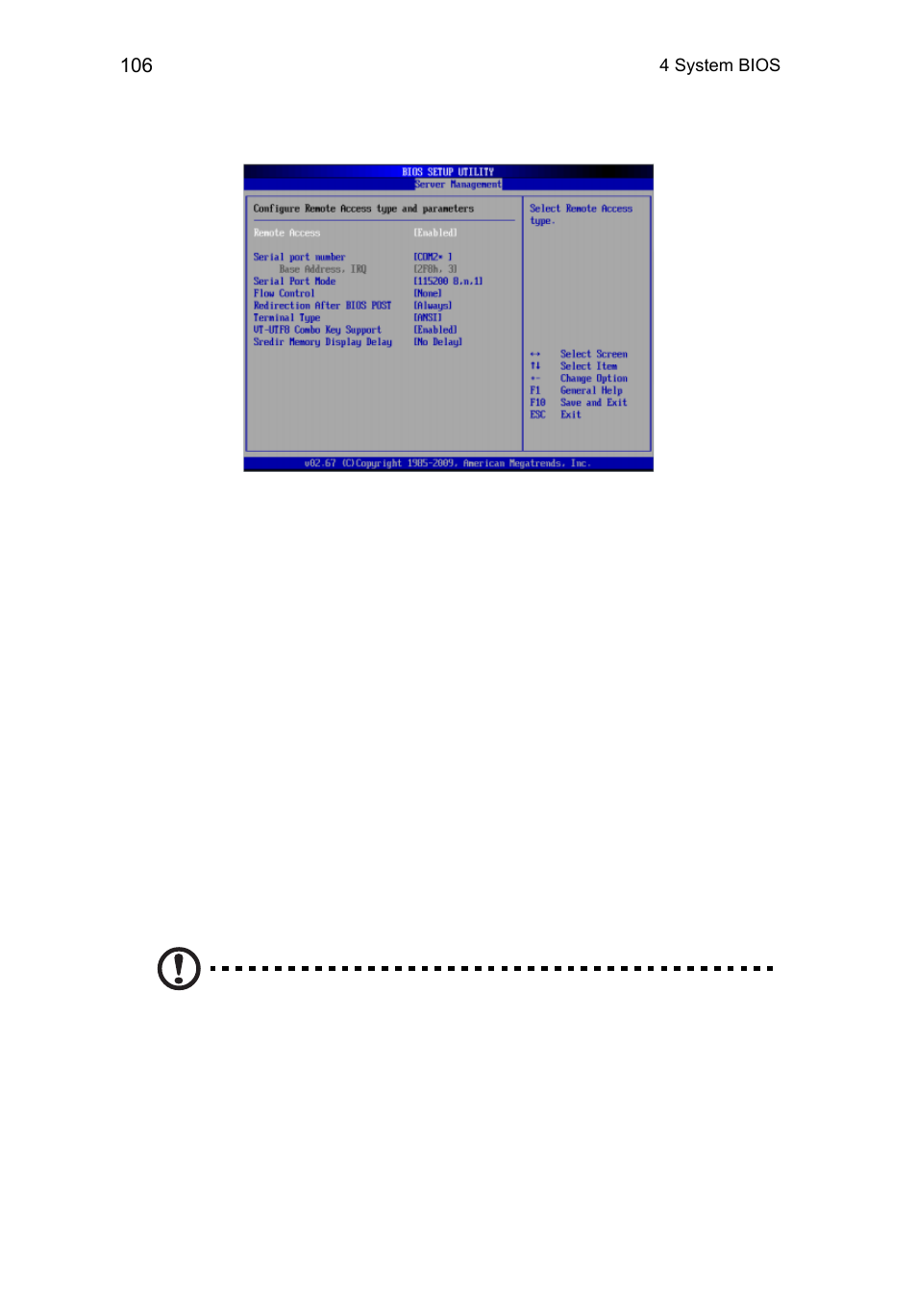 Remote access configuration | Acer AR360 F1 User Manual | Page 122 / 188