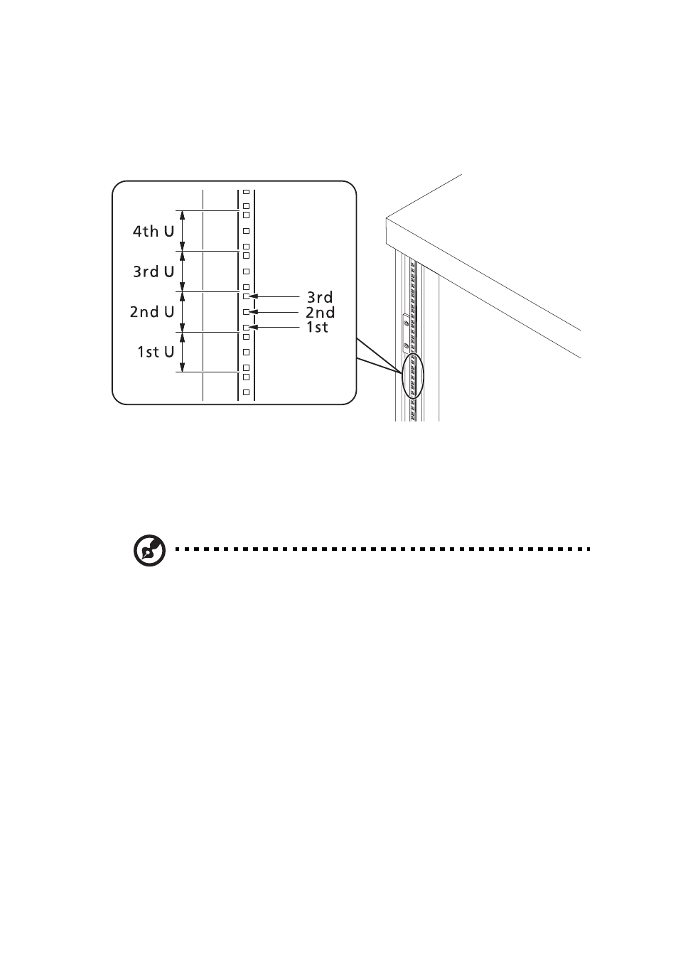 Vertical mounting hole pattern | Acer AR360 F1 User Manual | Page 151 / 188