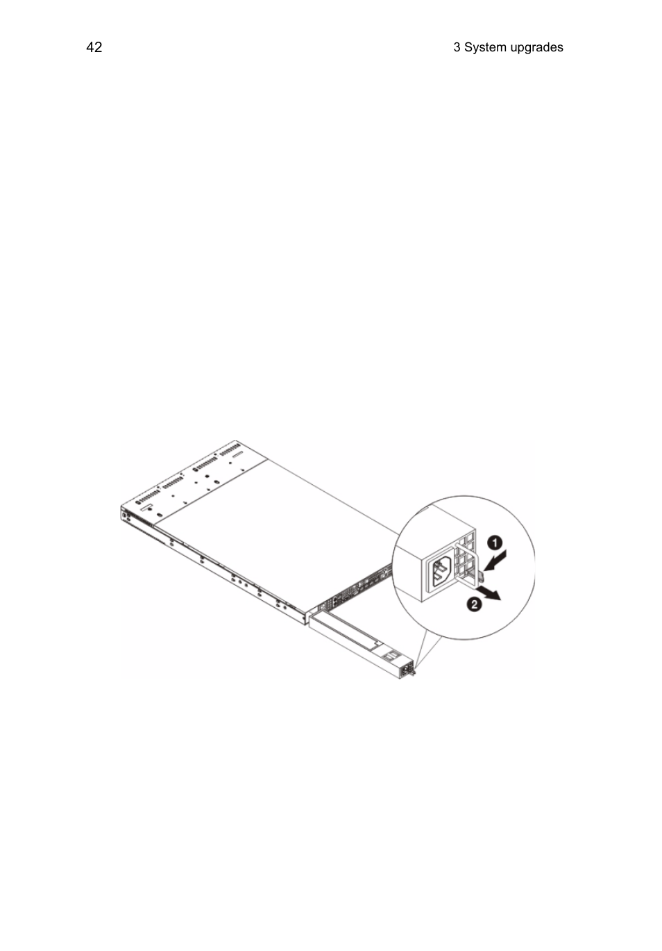 Power supply failure, Replacing the power supply | Acer AR360 F1 User Manual | Page 58 / 188