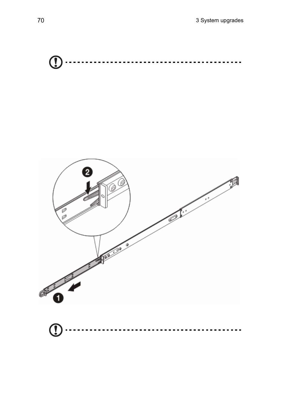 Installing the system into the rack | Acer AR360 F1 User Manual | Page 86 / 188