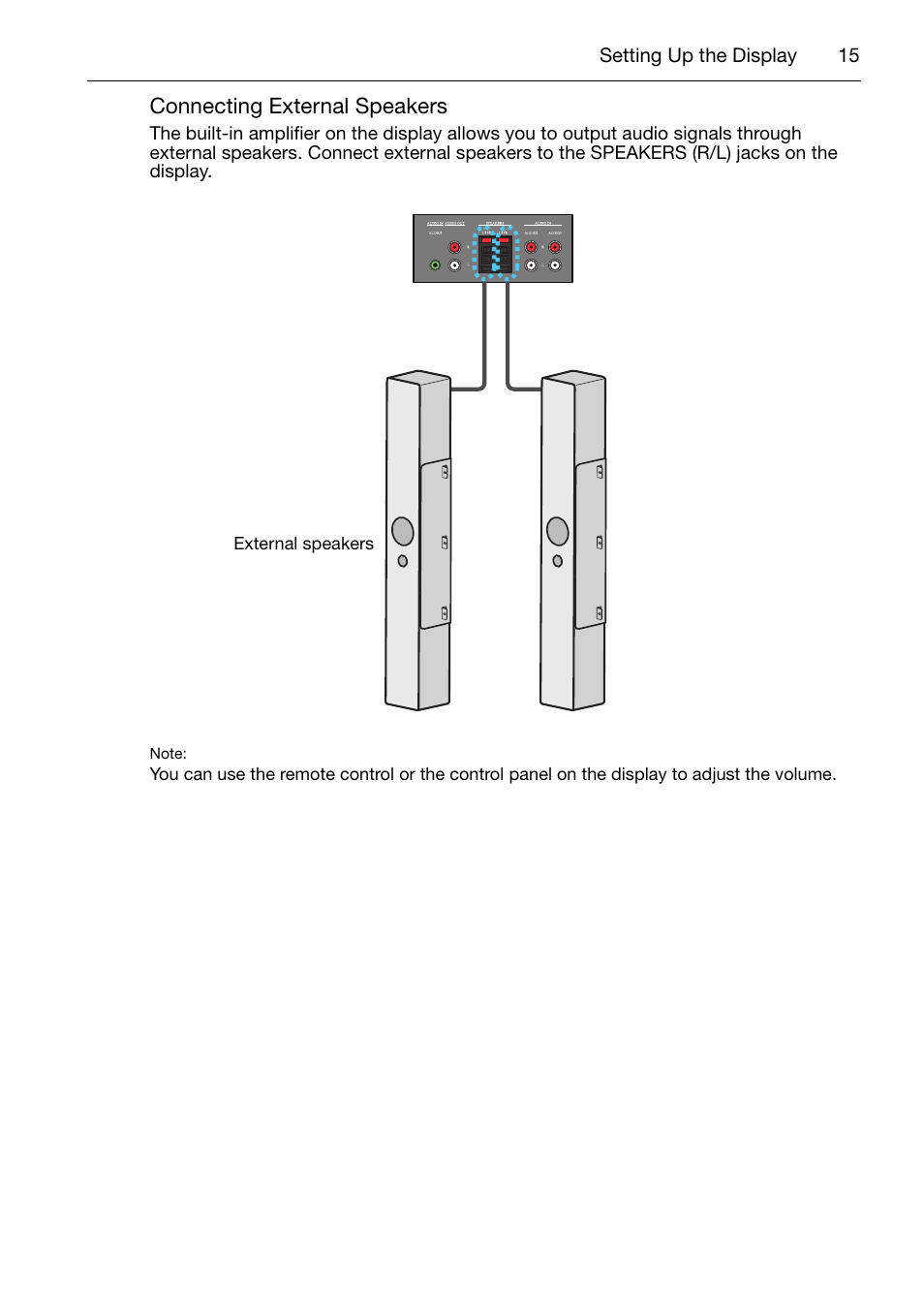 Connecting external speakers | Acer DV650C User Manual | Page 17 / 50