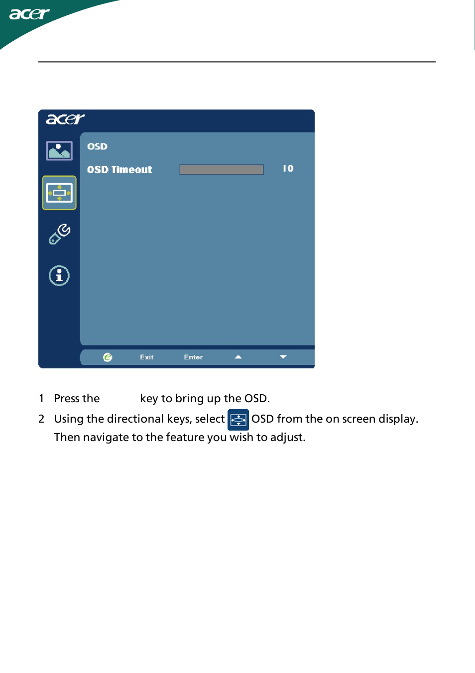 Acer D241H User Manual | Page 17 / 43