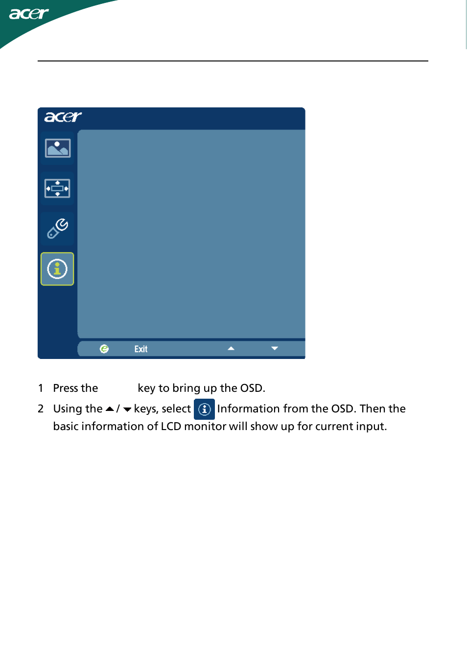 Acer D241H User Manual | Page 19 / 43