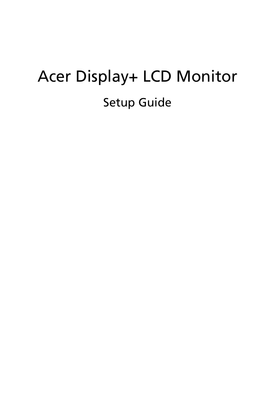 Acer display+ lcd monitor | Acer D241H User Manual | Page 24 / 43