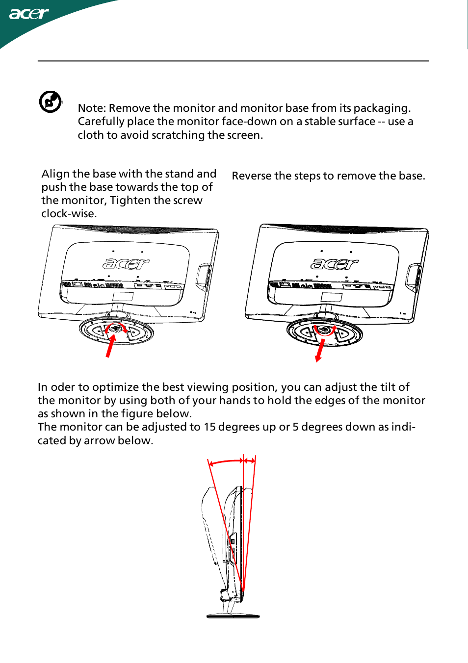 Acer D241H User Manual | Page 7 / 43