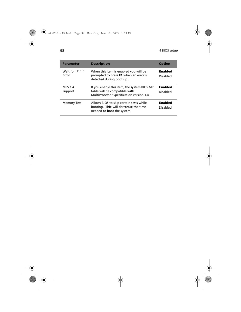 Acer Altos G510 User Manual | Page 110 / 158