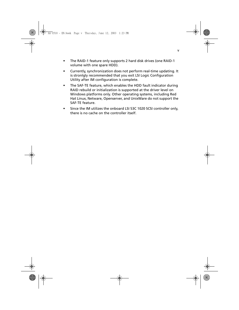 Acer Altos G510 User Manual | Page 5 / 158