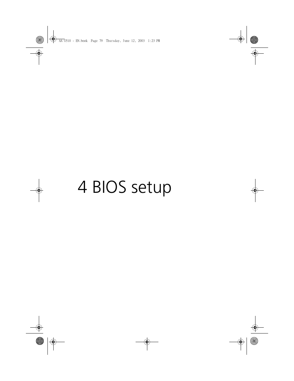 4 bios setup | Acer Altos G510 User Manual | Page 91 / 158