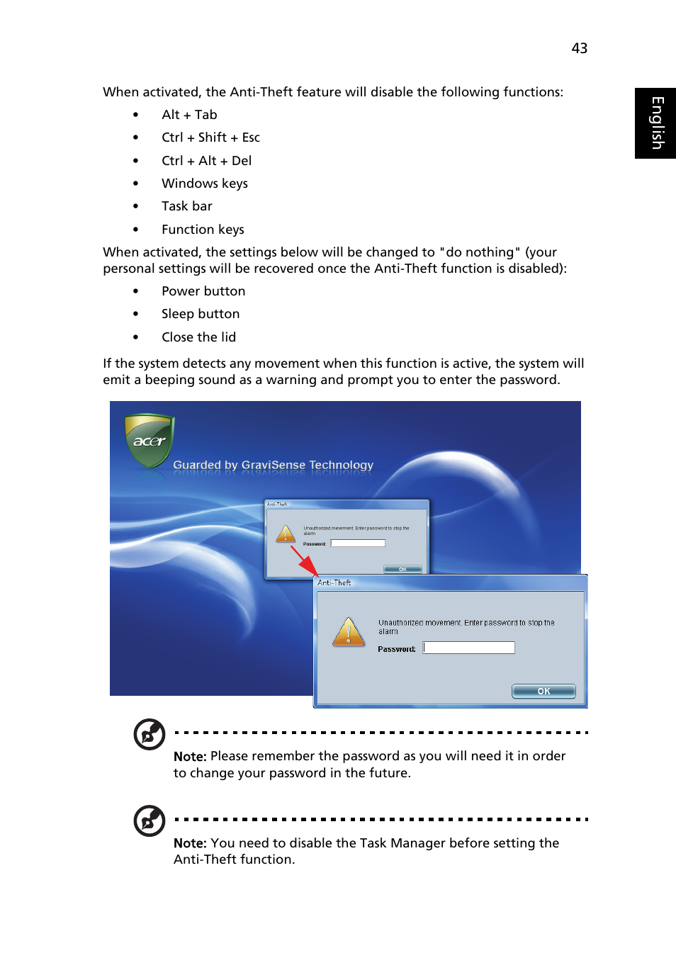 Eng lis h | Acer TravelMate 6460 User Manual | Page 61 / 125