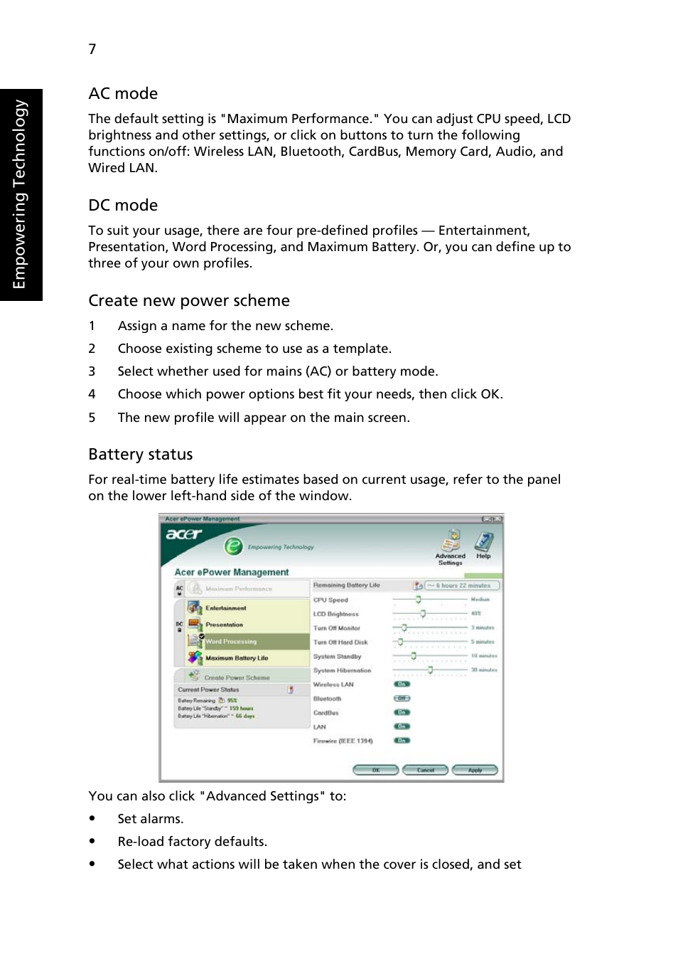 Acer TravelMate C200 User Manual | Page 16 / 82