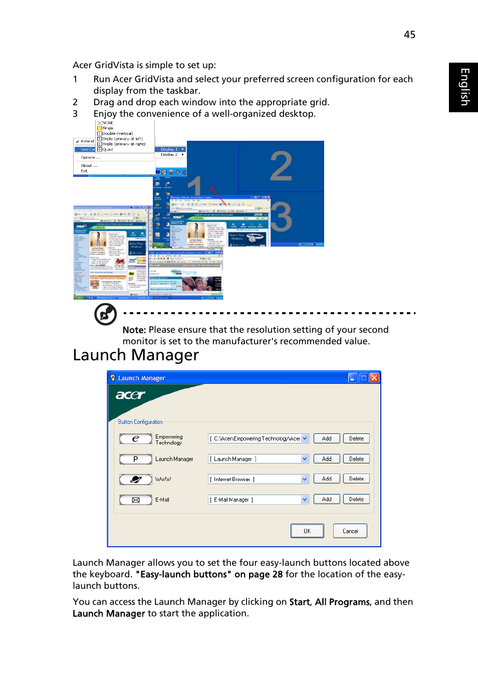 Launch manager | Acer Aspire 9110 User Manual | Page 59 / 115