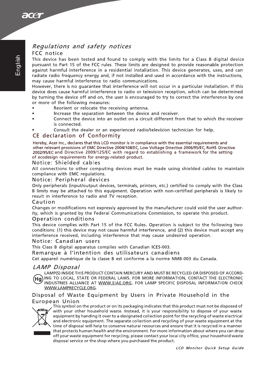 Acer G195WV User Manual | Page 2 / 2