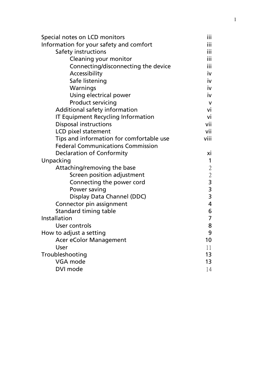 Acer B193 User Manual | Page 13 / 28