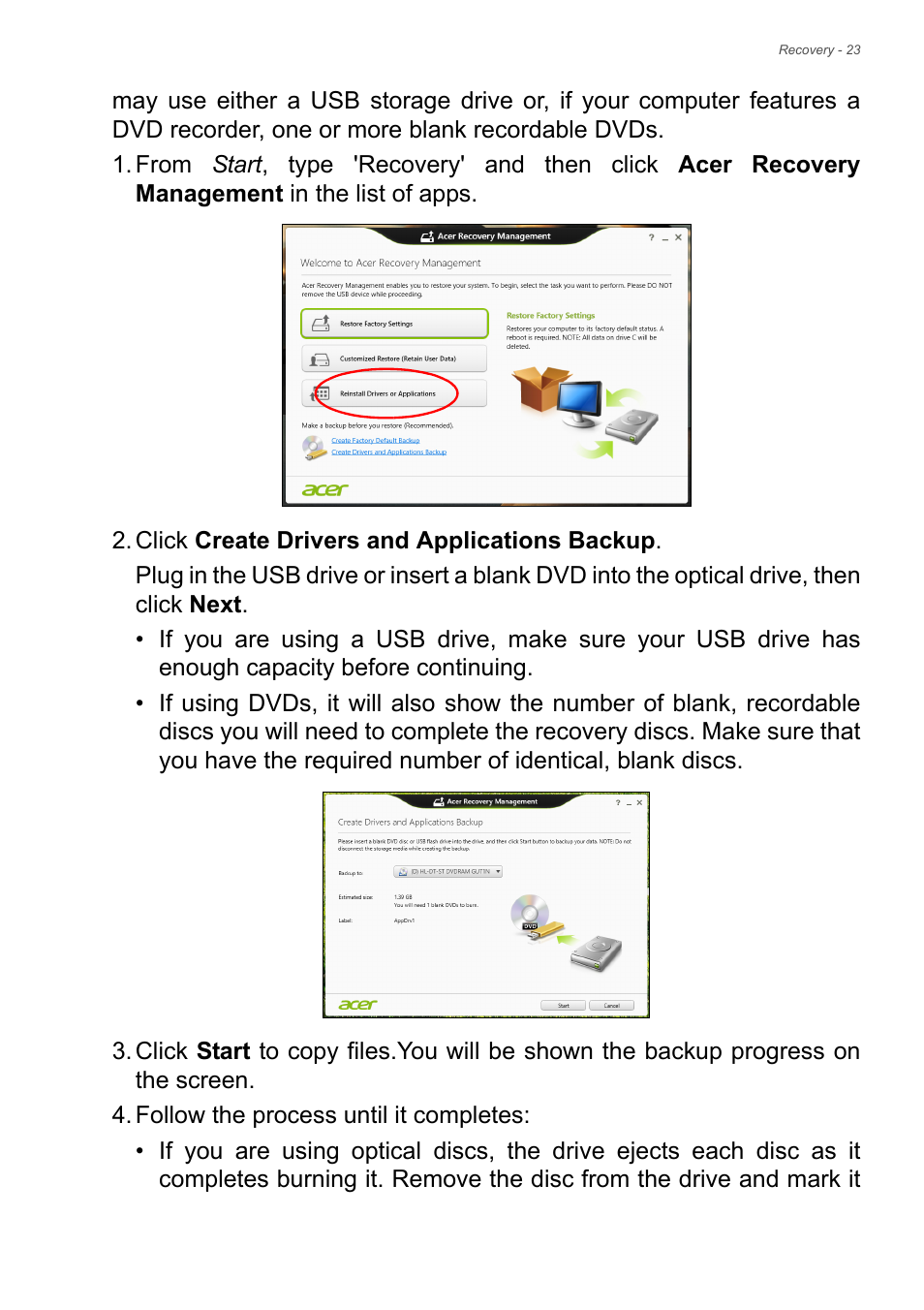 Acer Aspire E1-510P User Manual | Page 23 / 95